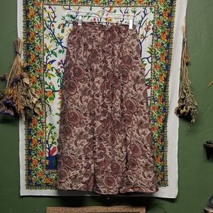 Vintage paisley maxi skirt